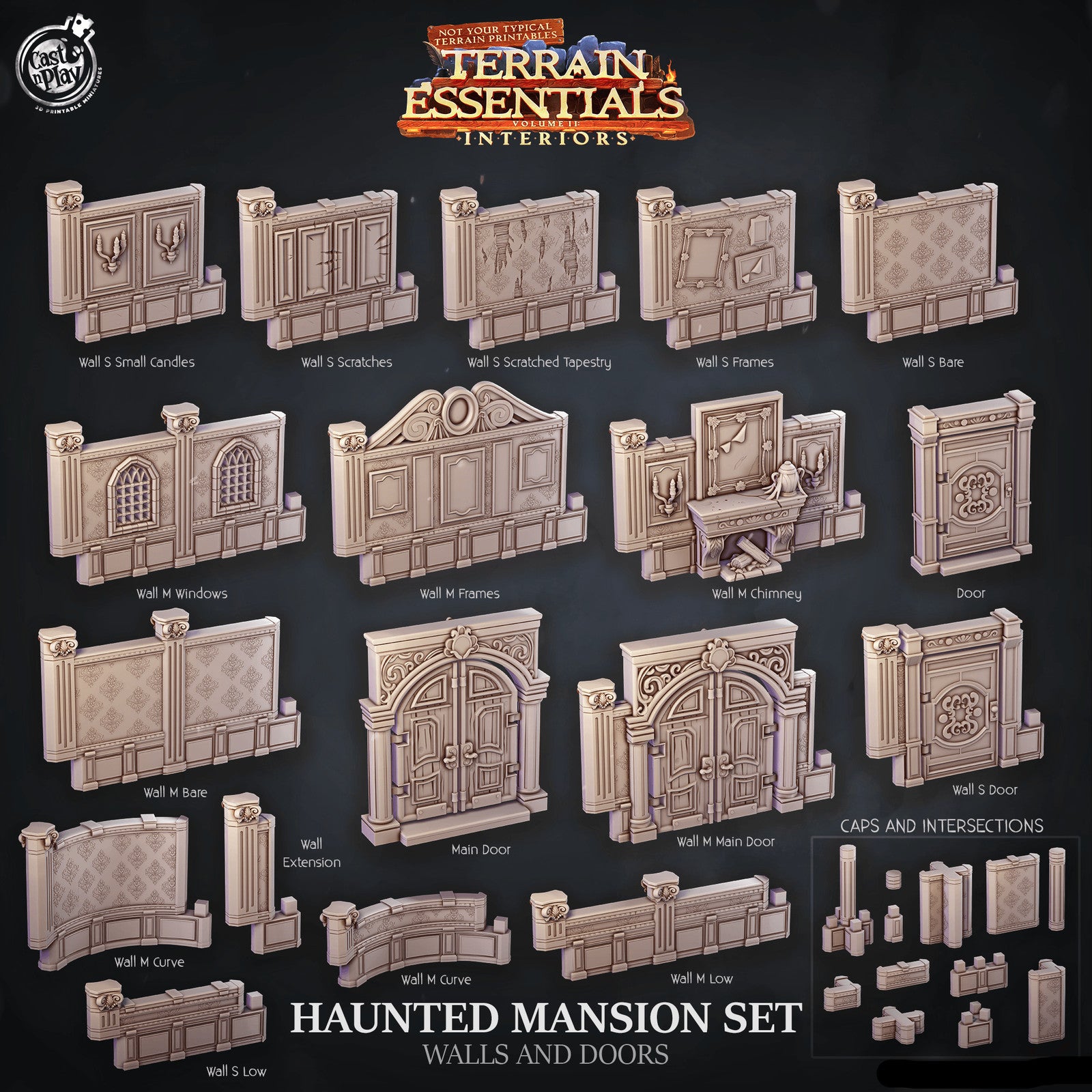Haunted Mansion Walls And Doors