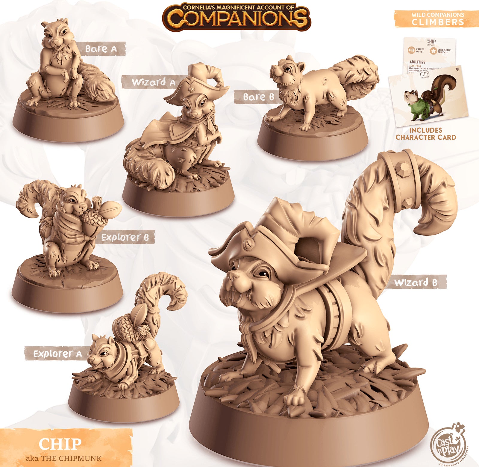 Chip Chipmunk Companion miniature
