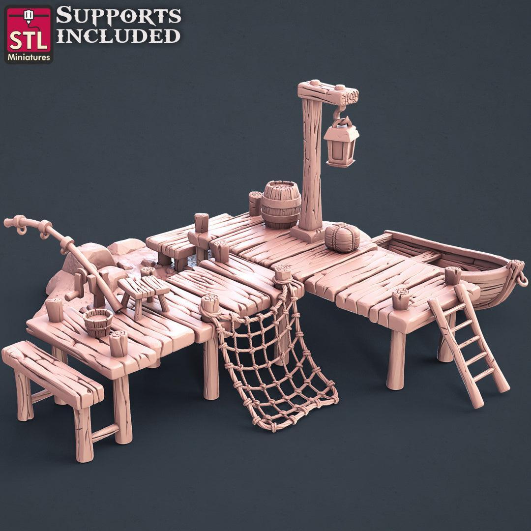 Boat frame miniature terrain piece