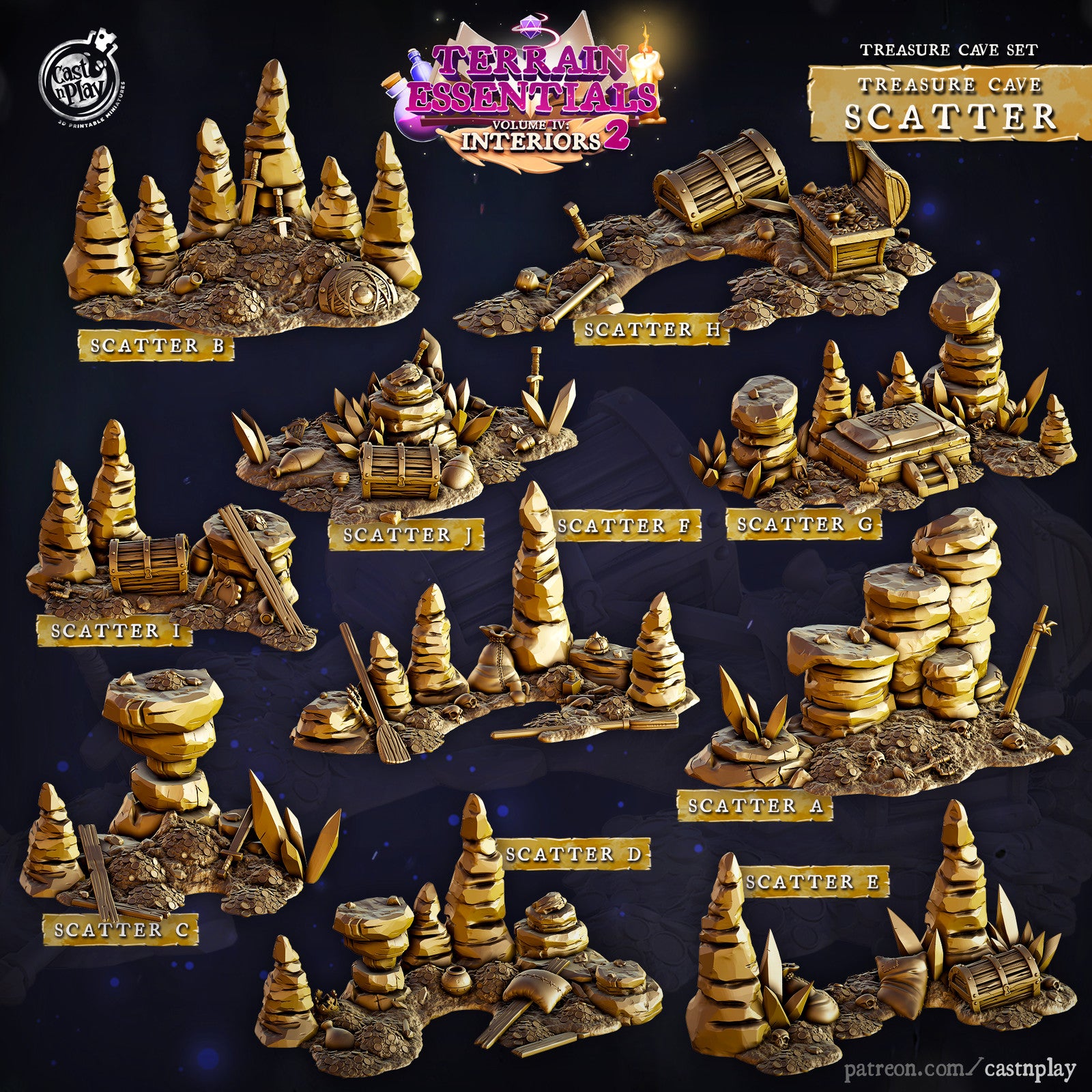 Treasure Cave Scatter Terrain Set