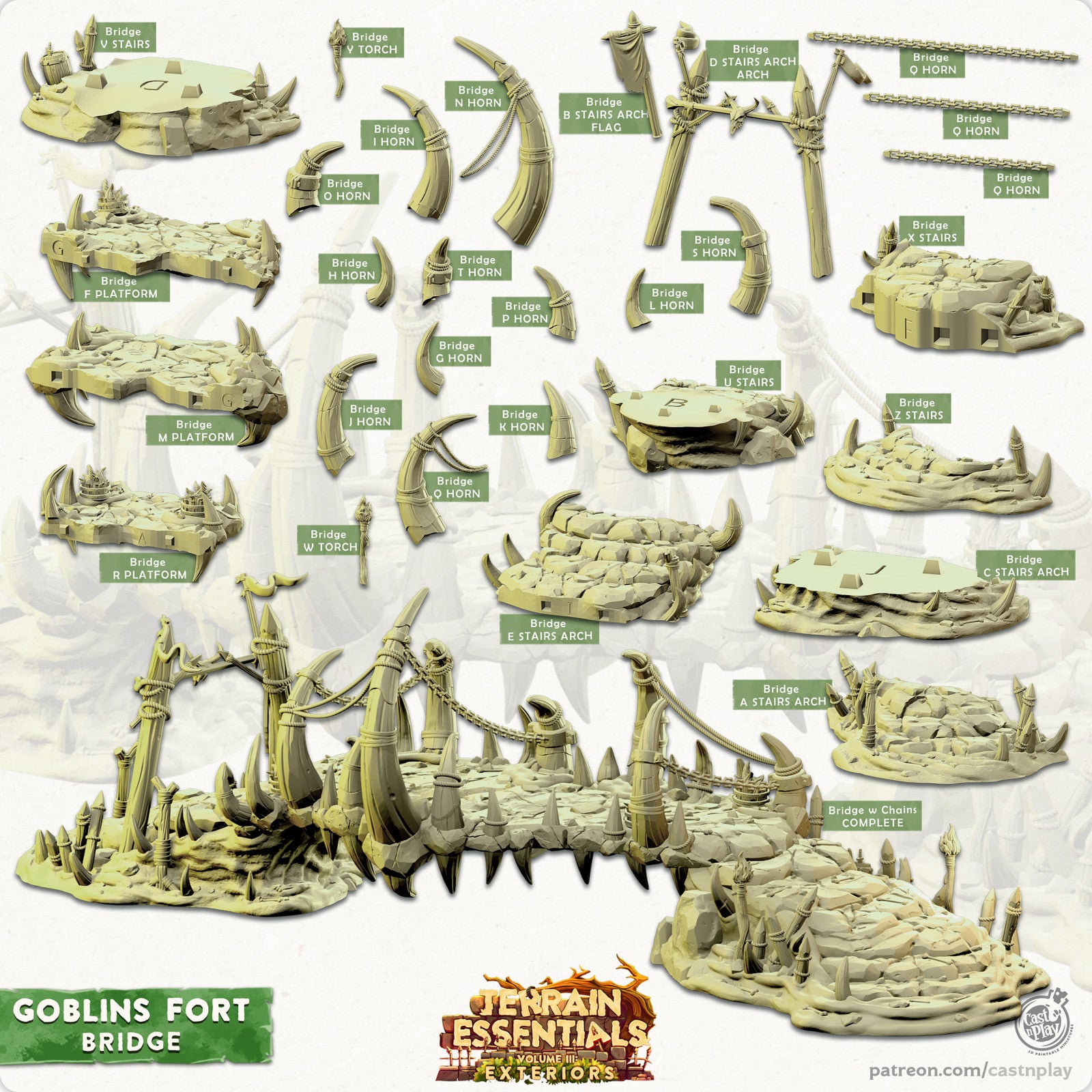 Bridge Goblins Fort Set