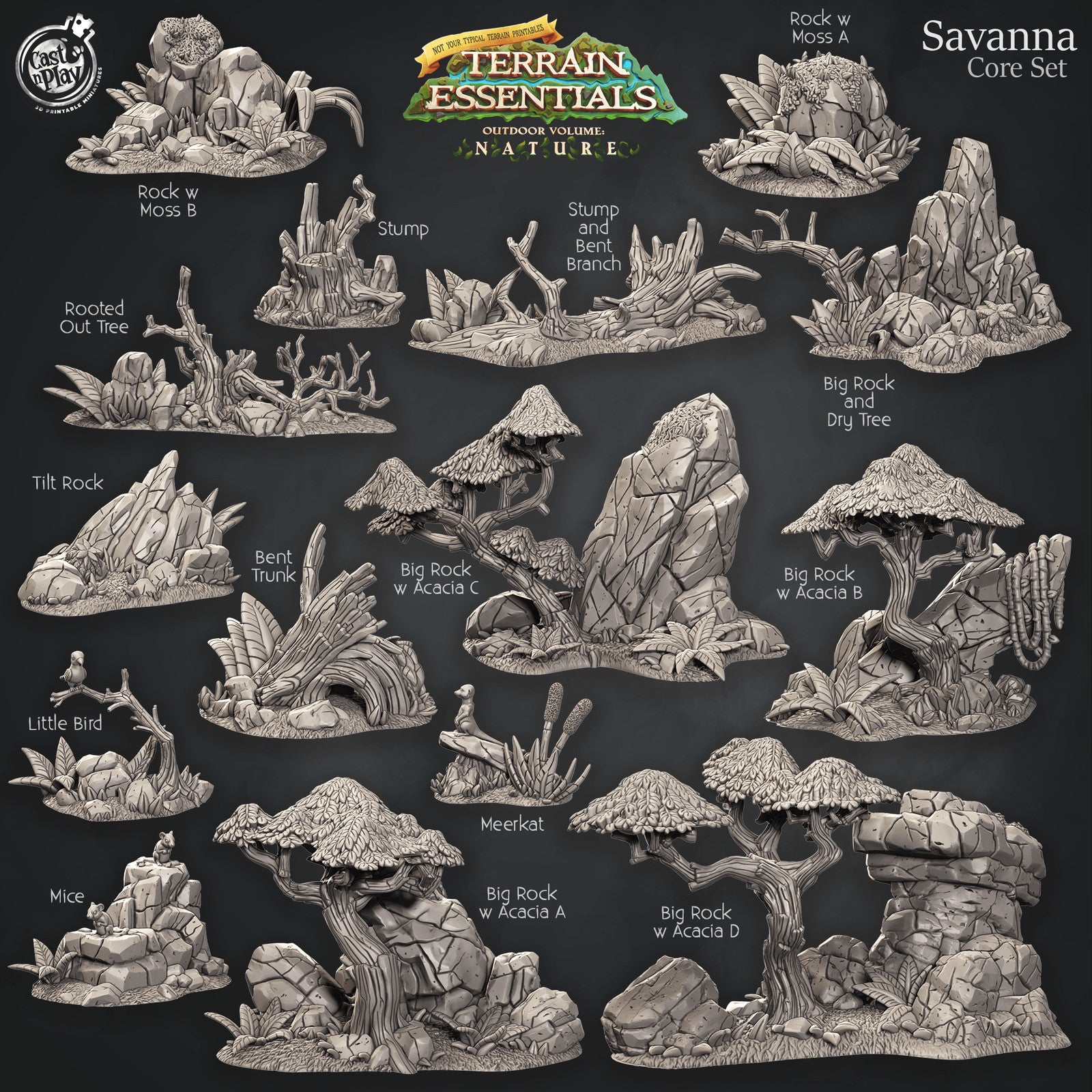 Savanna Core Set Savanna Terrain Set