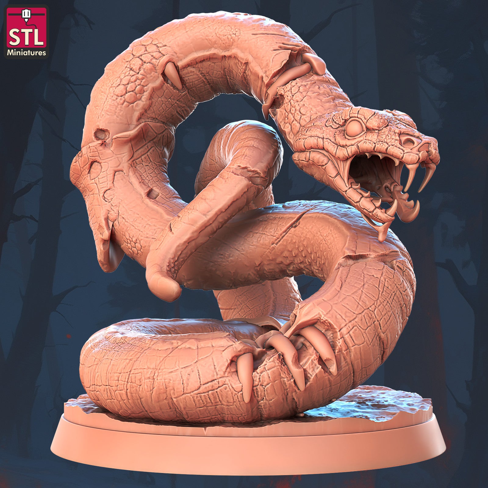 Ghoul Snake B 28mm miniature