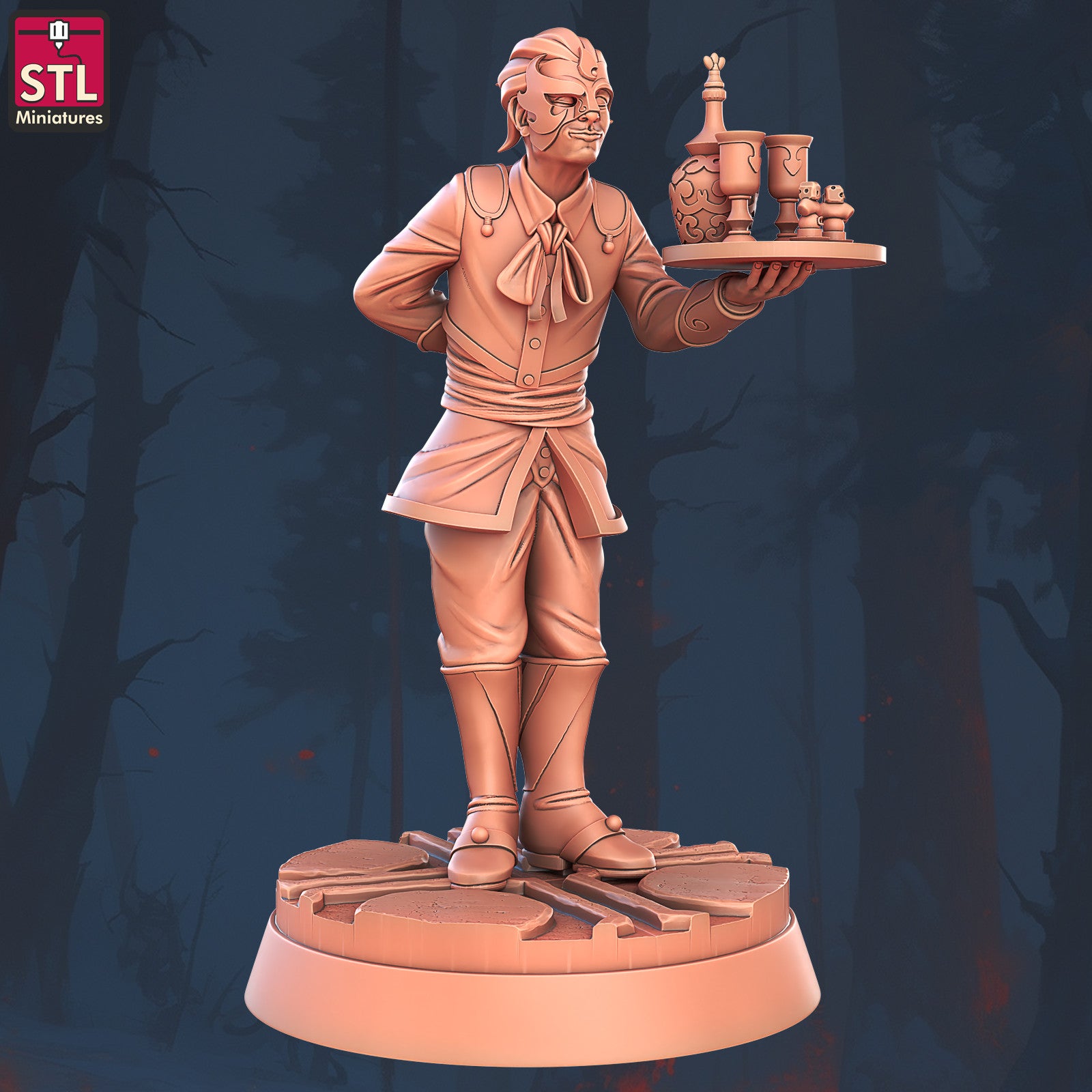 Masquerade host and guest figures