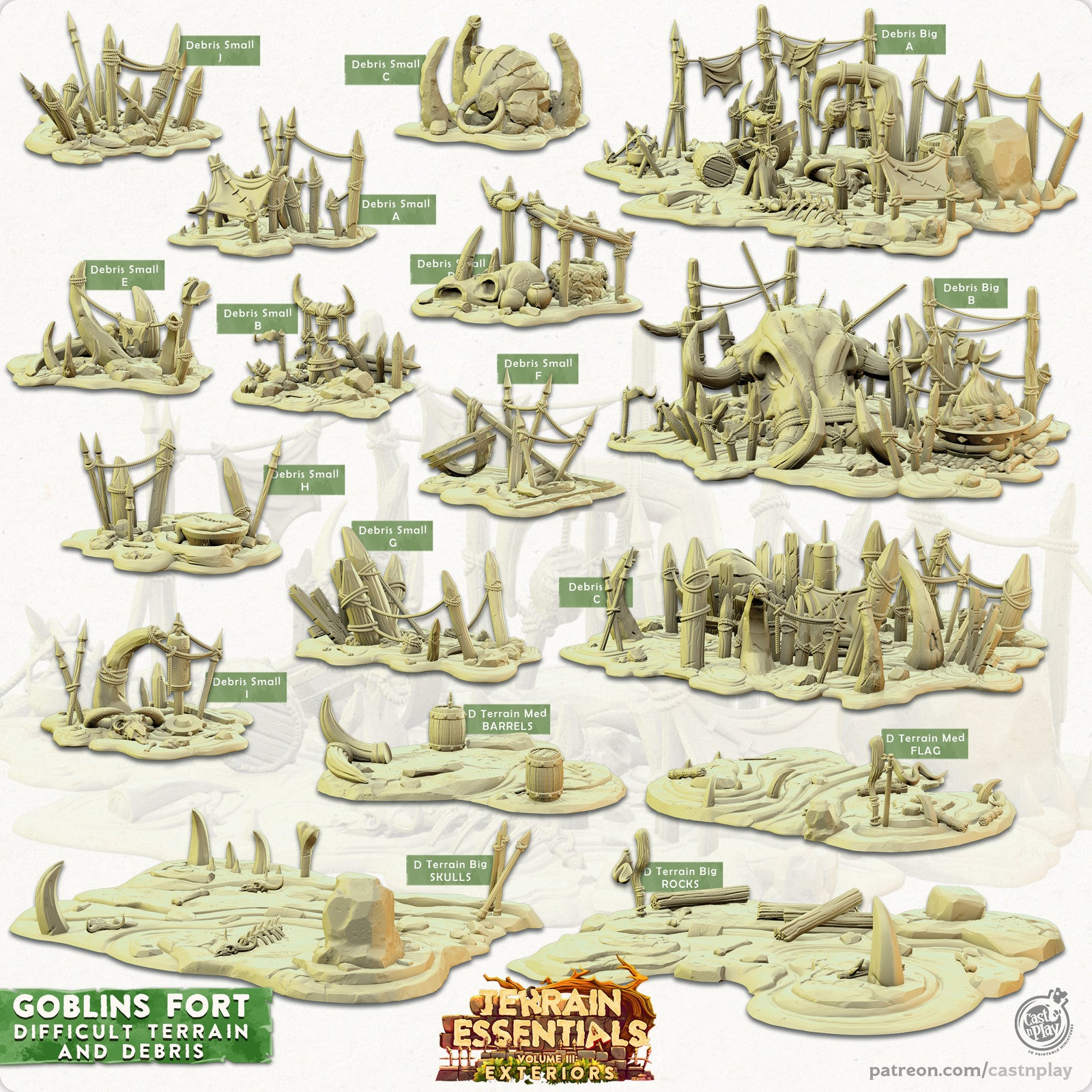 Debris and Difficult Terrain Goblins Fort Set