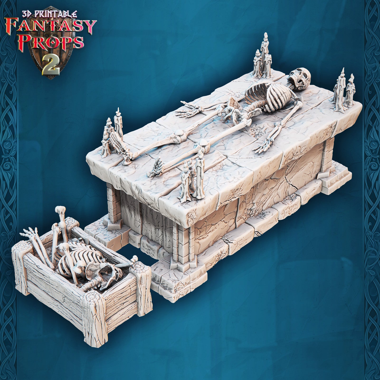 Dungeon corpse table 28mm resin tabletop scenery