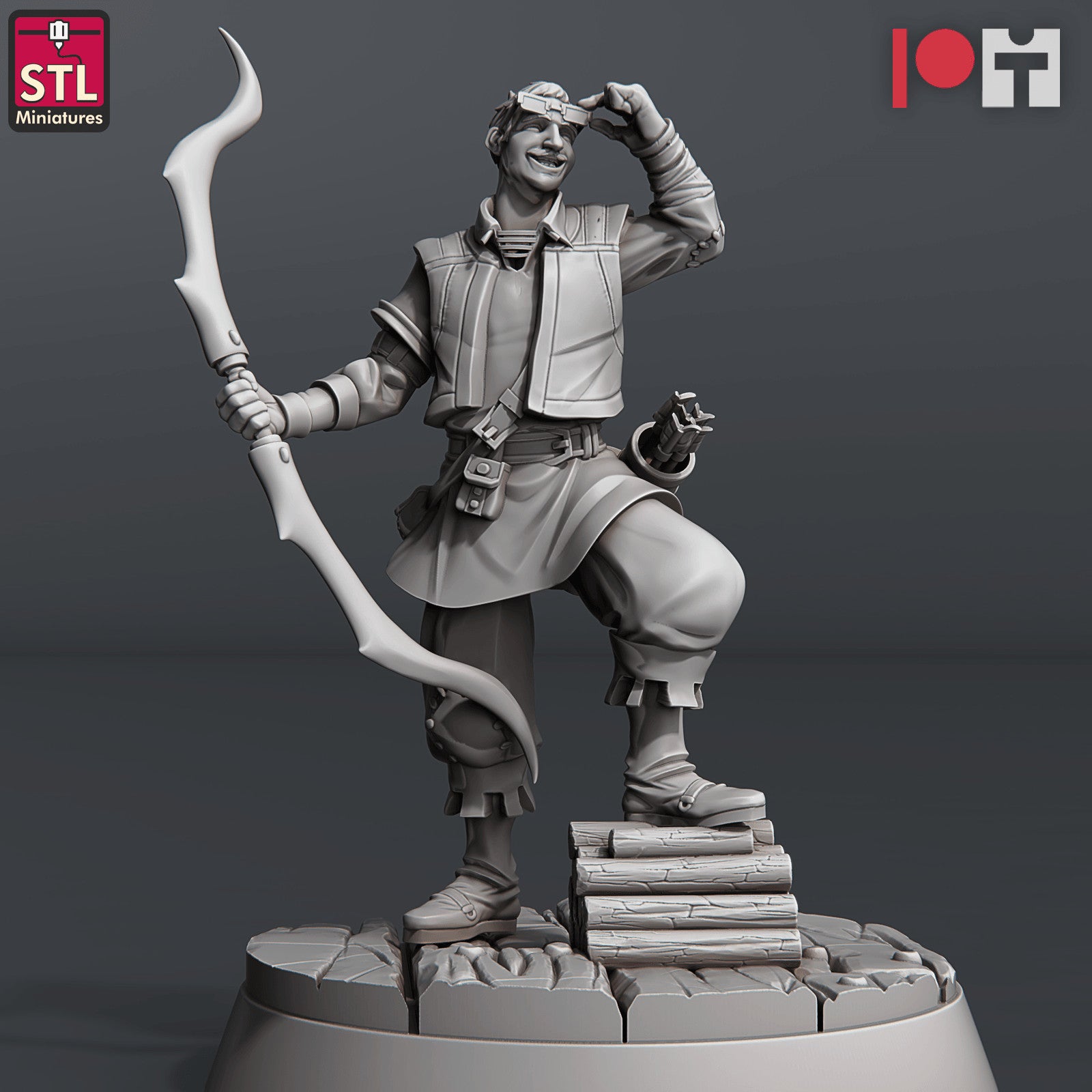 Bow making machine and shaving horse 28mm scenery