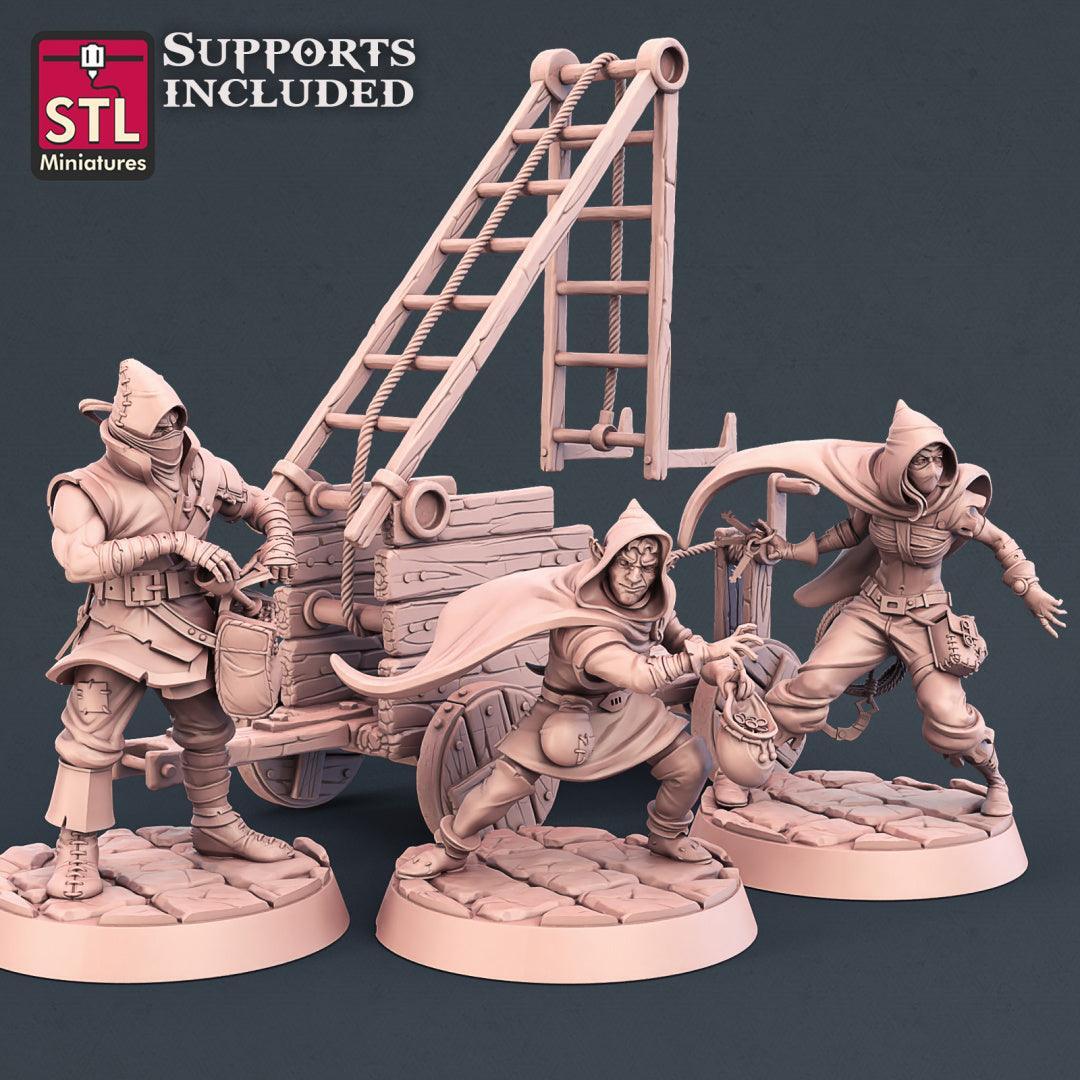 Thieves Set 3D printed 28mm miniatures