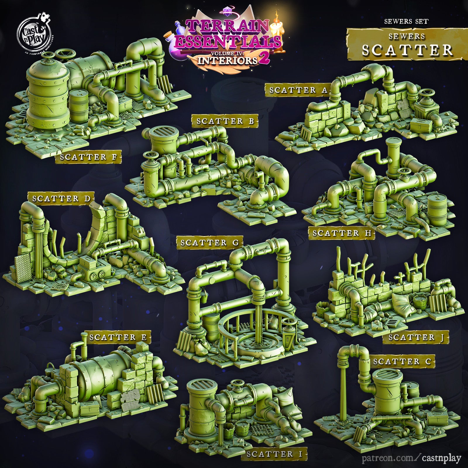 Sewers Scatter Terrain Set