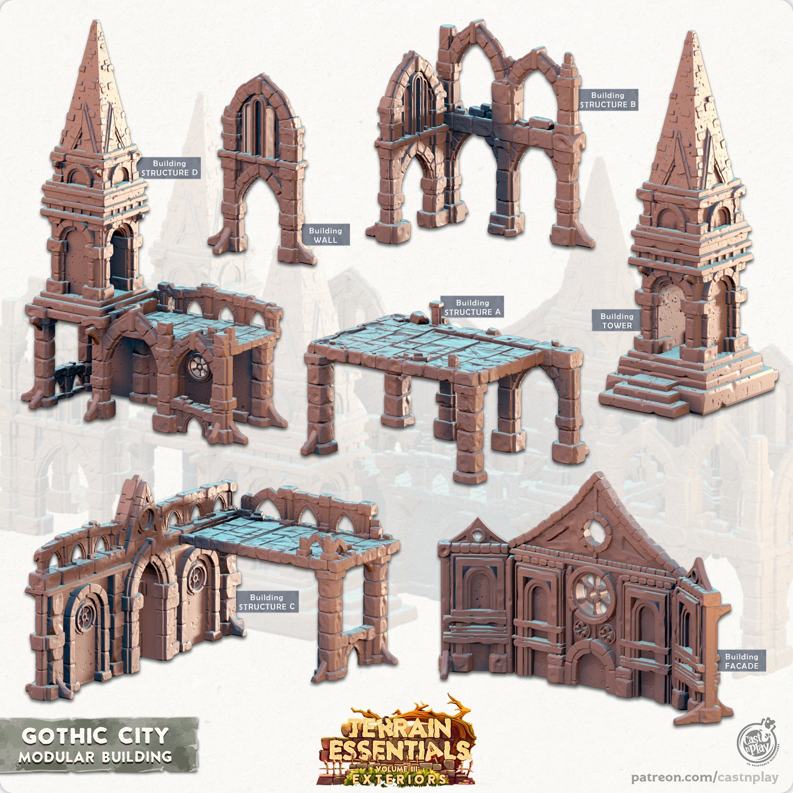 Modular Building Gothic City Set