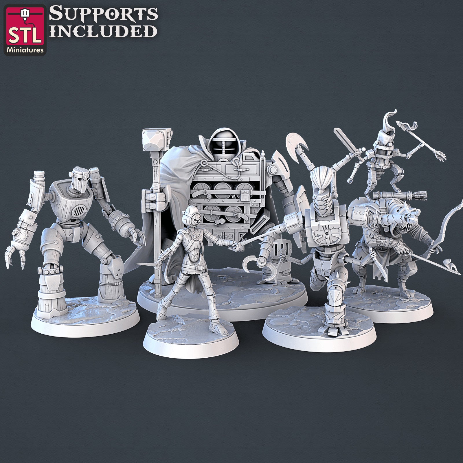 Constructor Set 3D printed 28mm miniatures