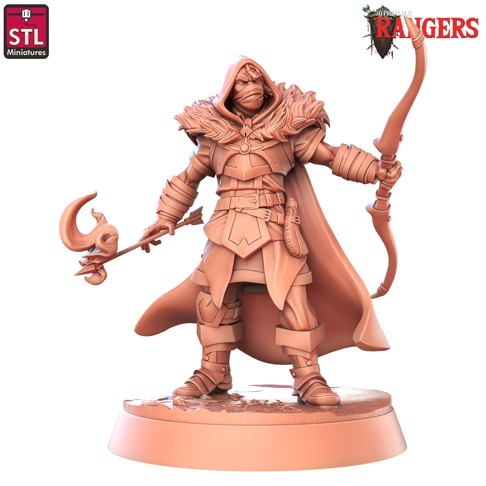 Human Male Ranger C 28mm miniature alternate view