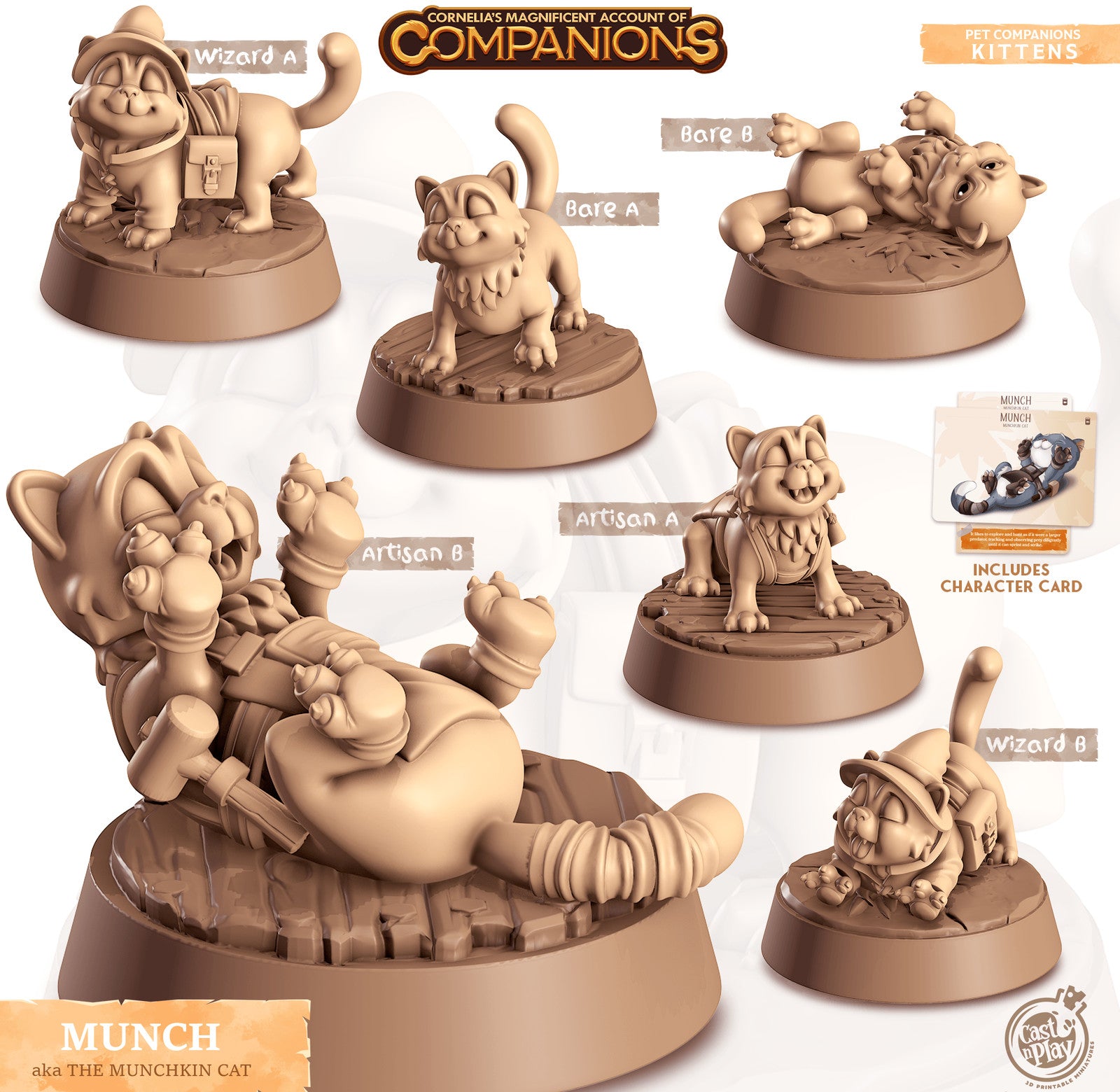 Munch Munchkin Cat Companion miniature