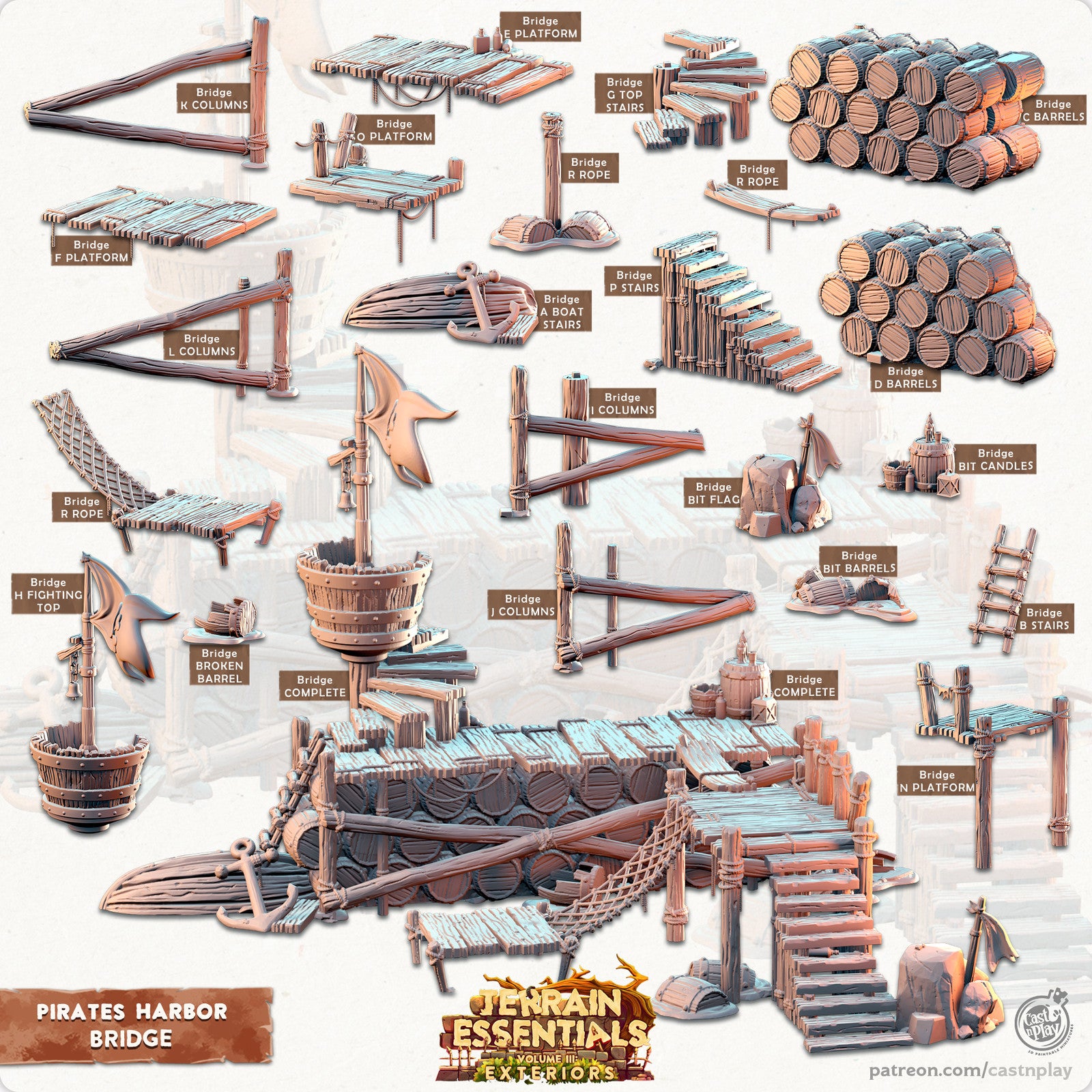 Bridge Pirates Harbor Set