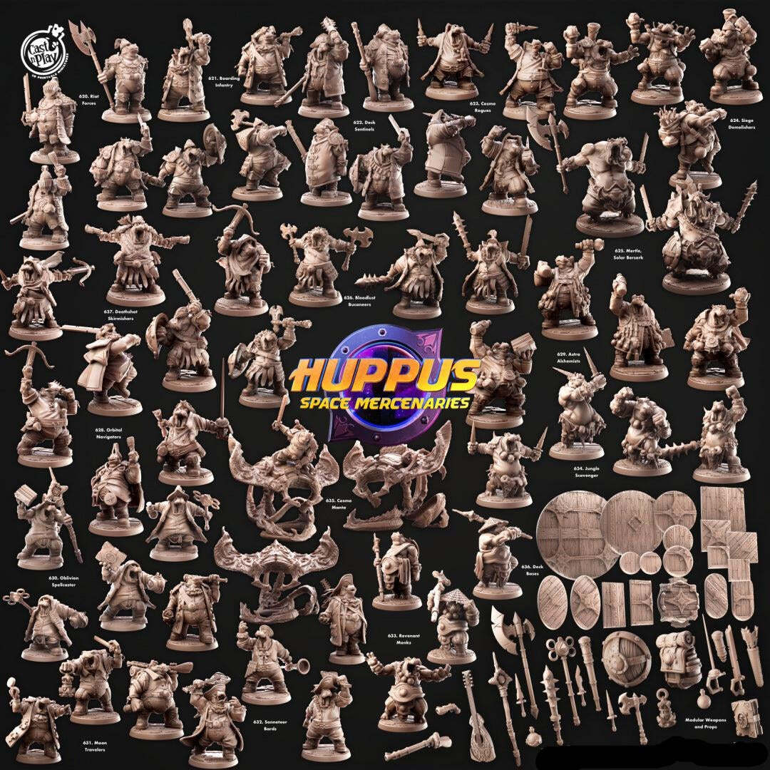 Deck Bases – Huppus, Space Mercenaries Set