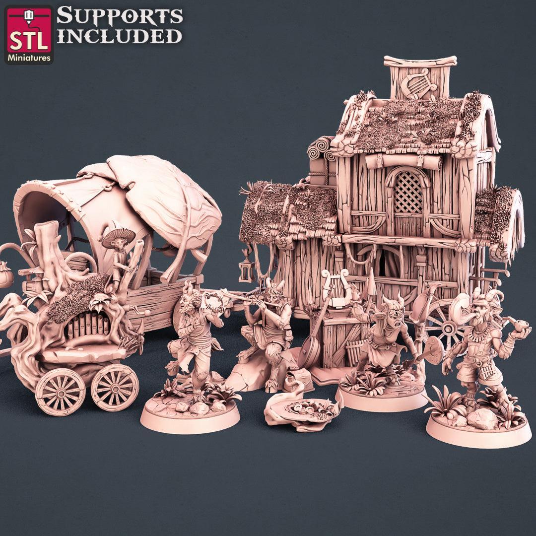 Satyrs Set 3D printed 28mm miniature terrain