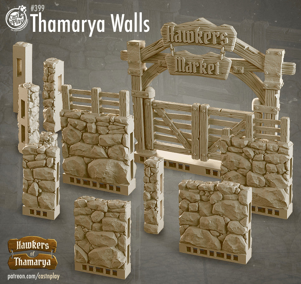 Thamarya Market Walls Terrain Set