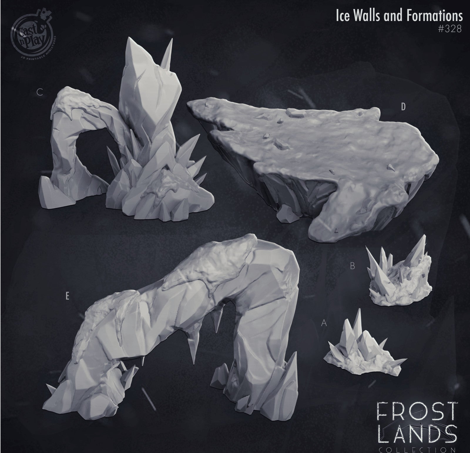 Frostlands - Arctic Ice Wall Scatter Terrain