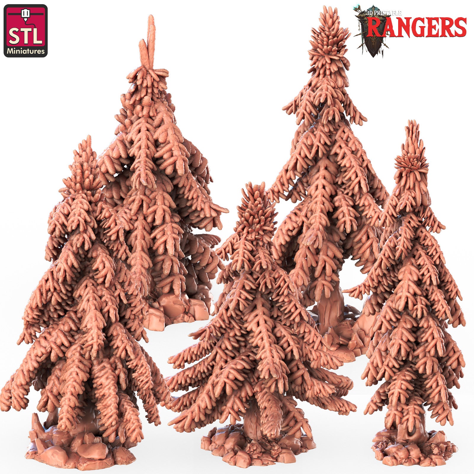 Bare trees 28mm tabletop terrain
