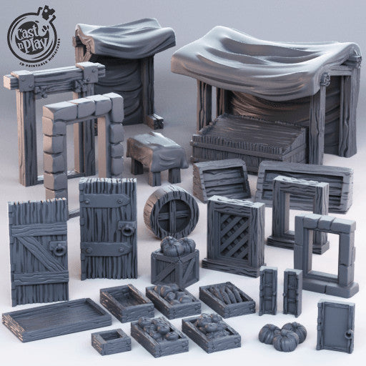Town Modular Props Terrain Set