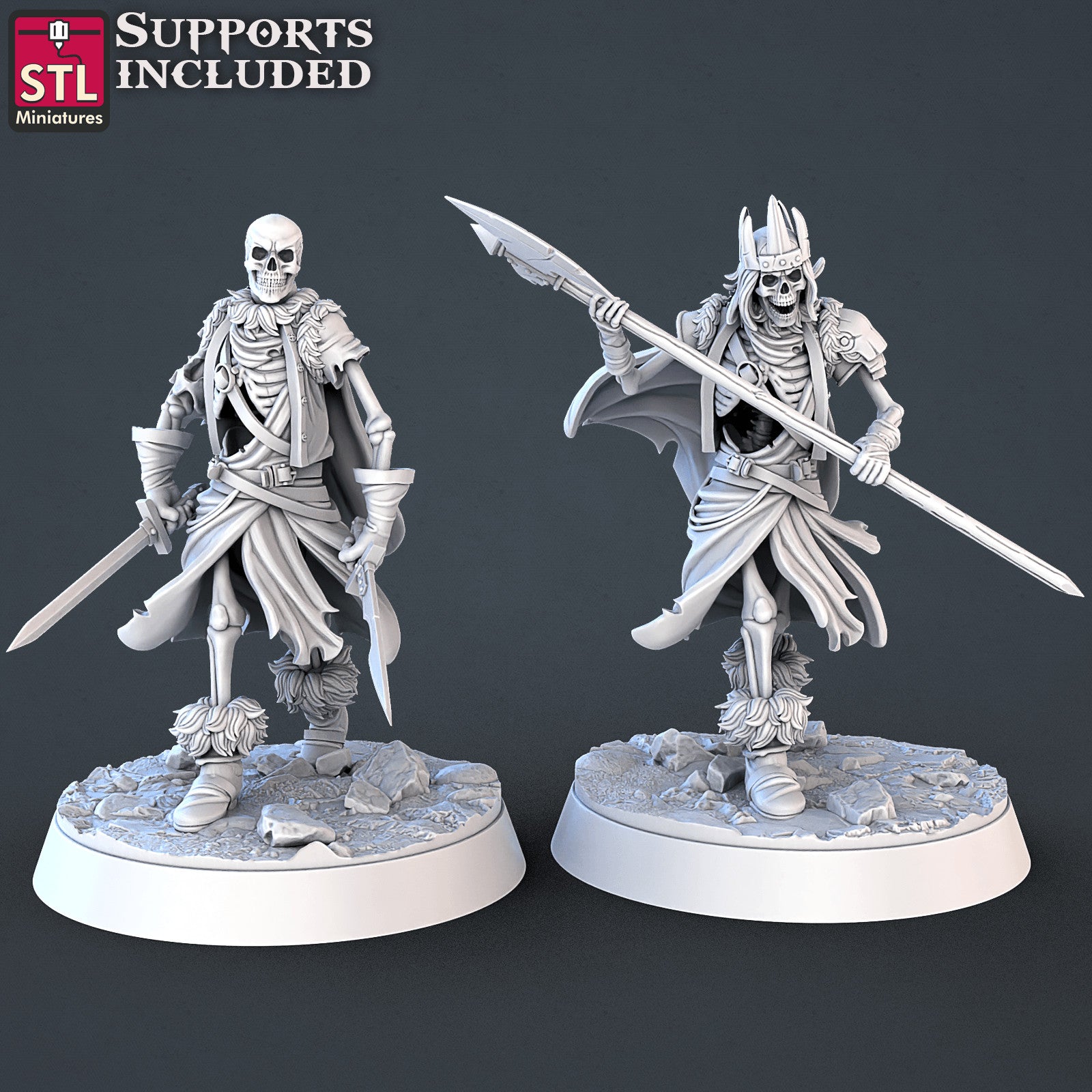 Skeleton warriors set A miniatures