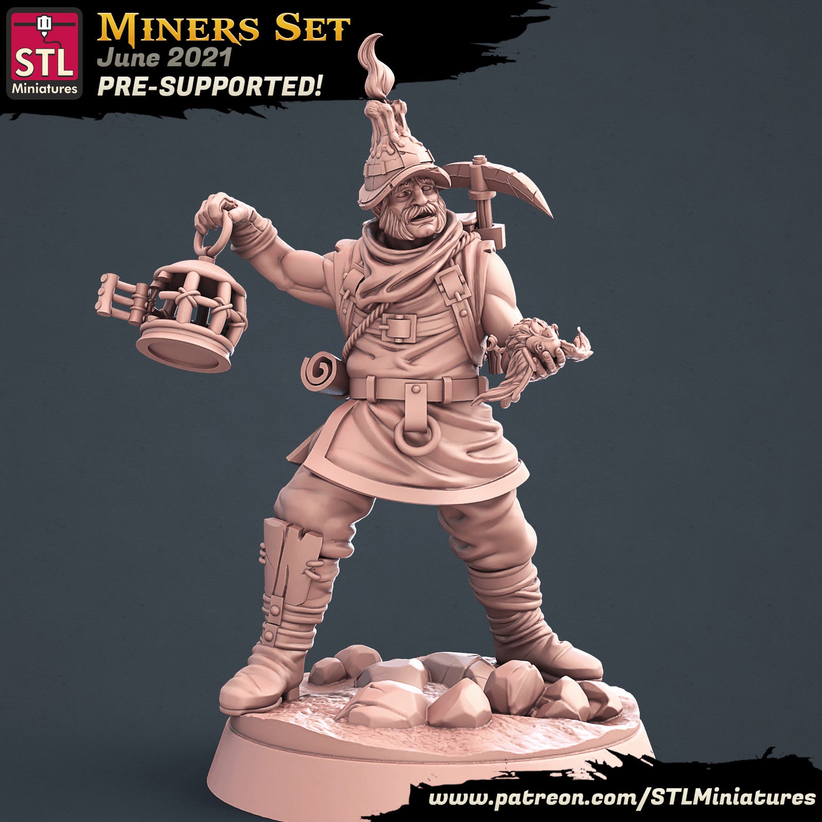 Miner figures miniatures