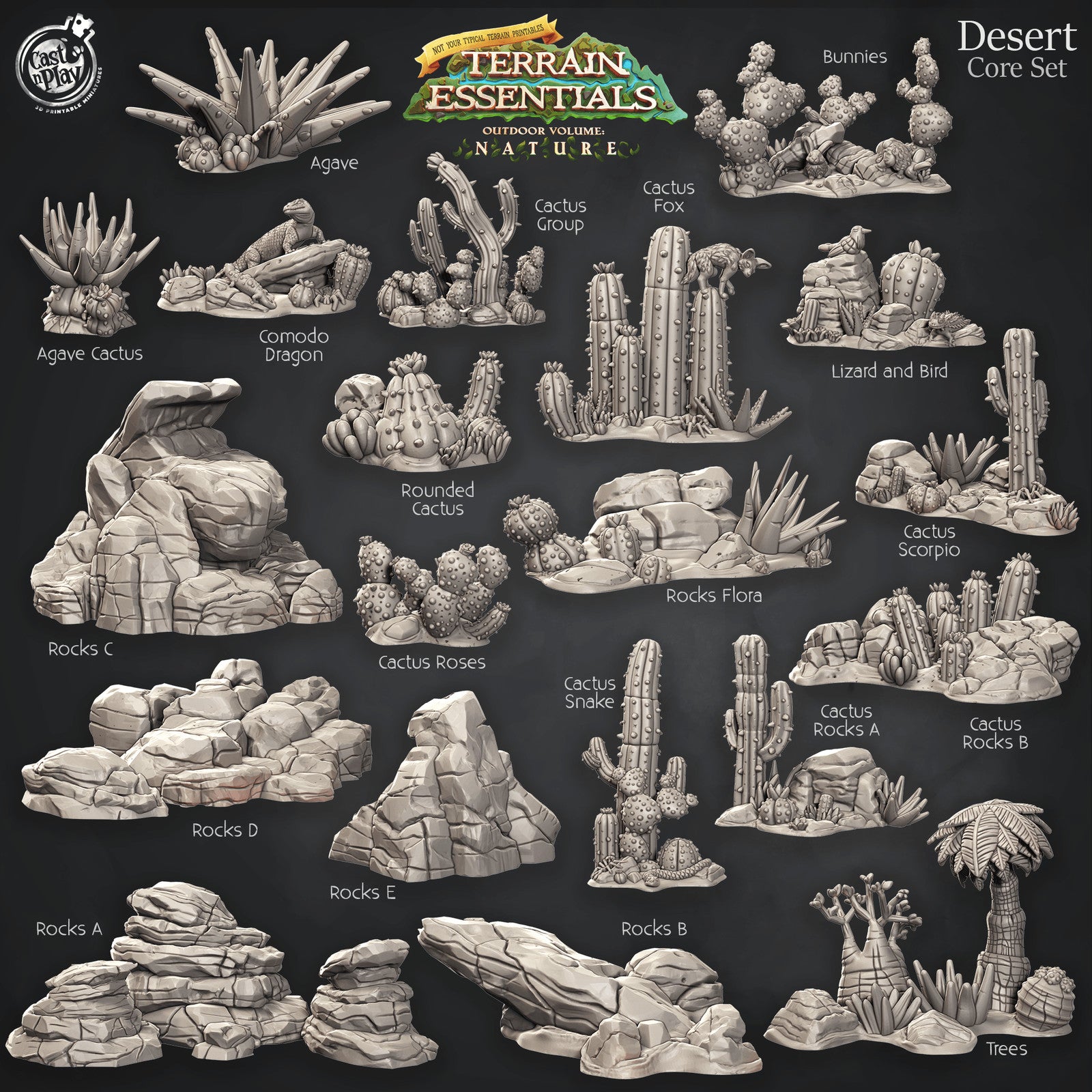 Desert Core Set Nature