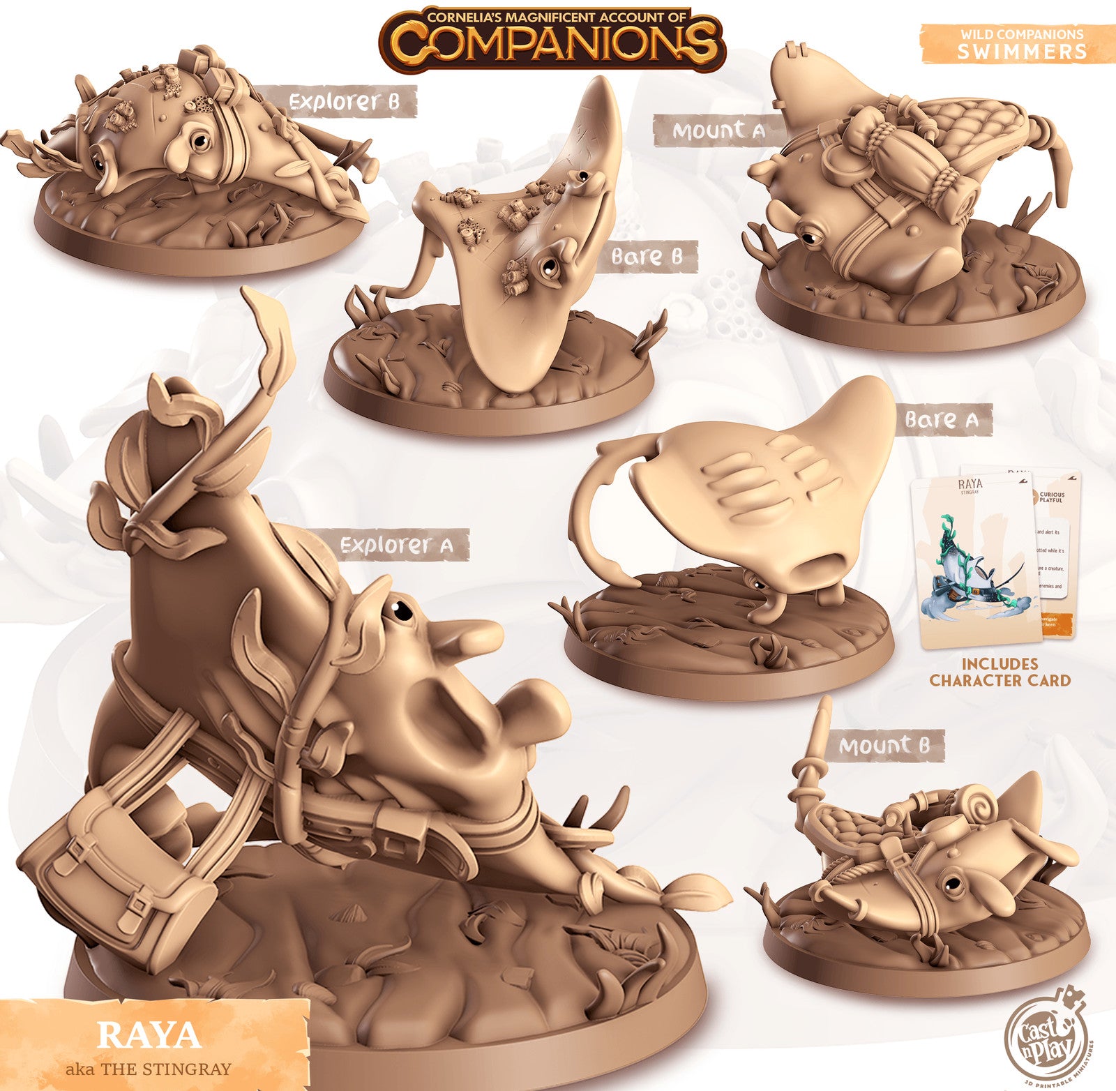 Raya Stingray Companion miniature