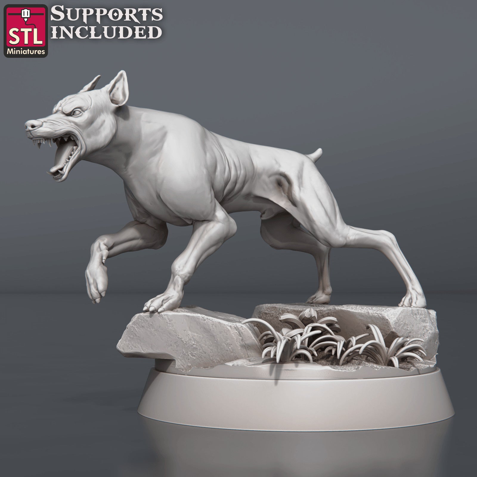 Wild dog miniature B