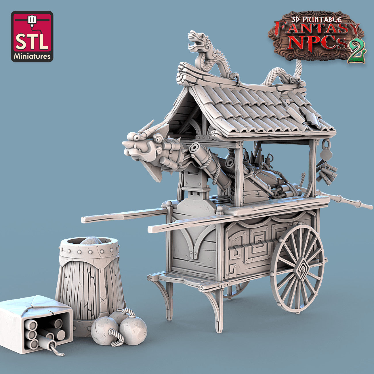 Gunpowder barrels 28mm scenery
