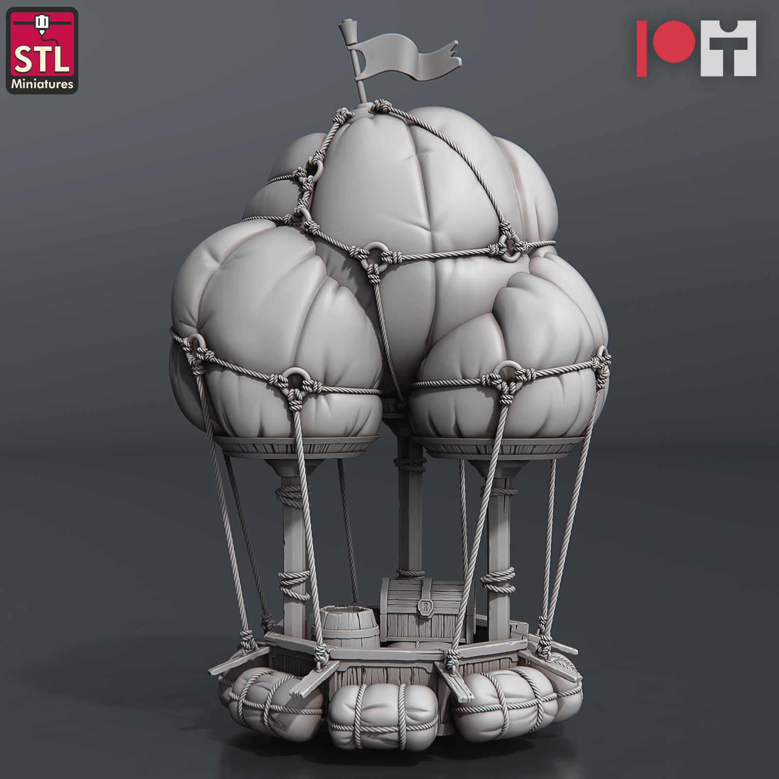 Airship Crew Set 3D printed 28mm miniatures