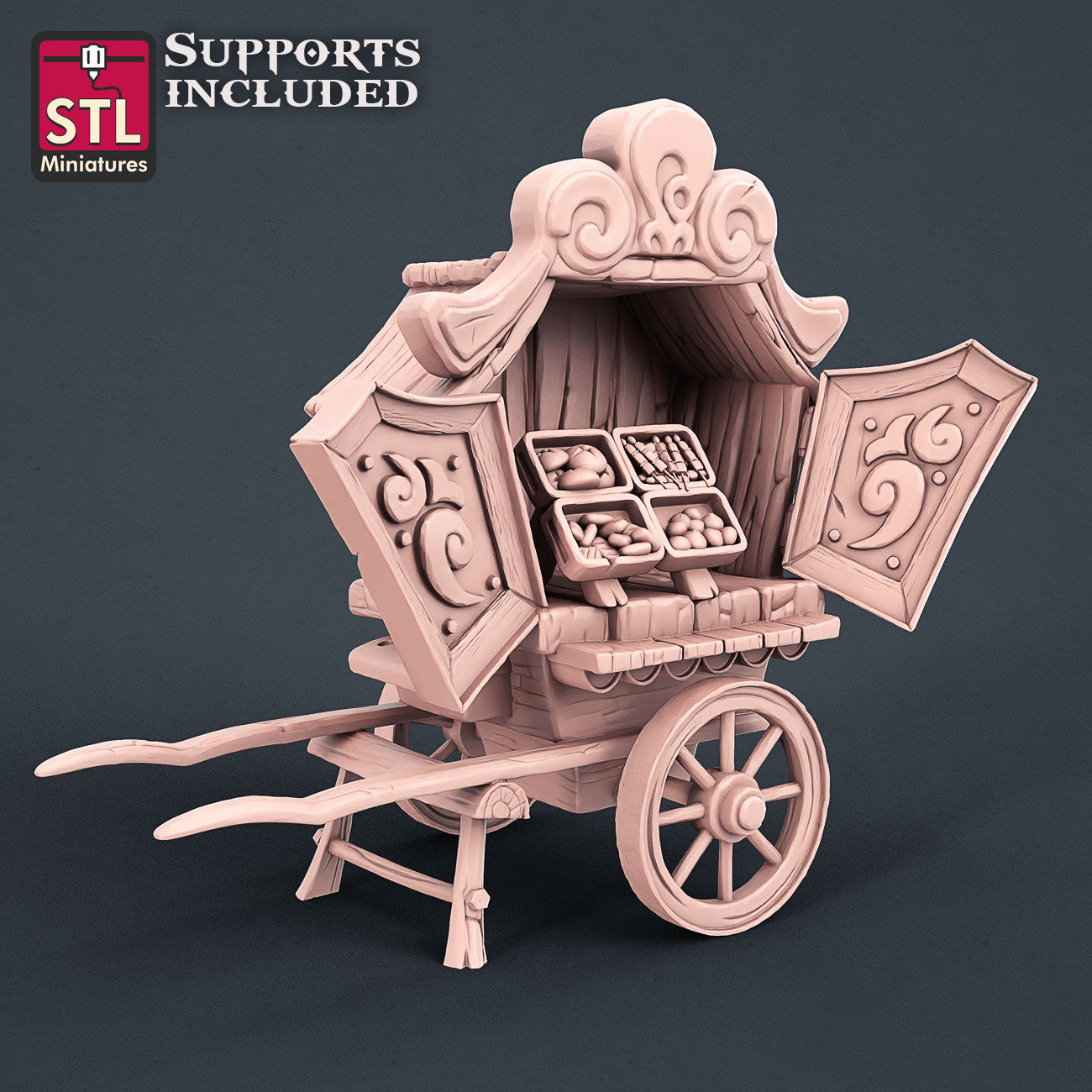 Carnival ticket booth terrain piece