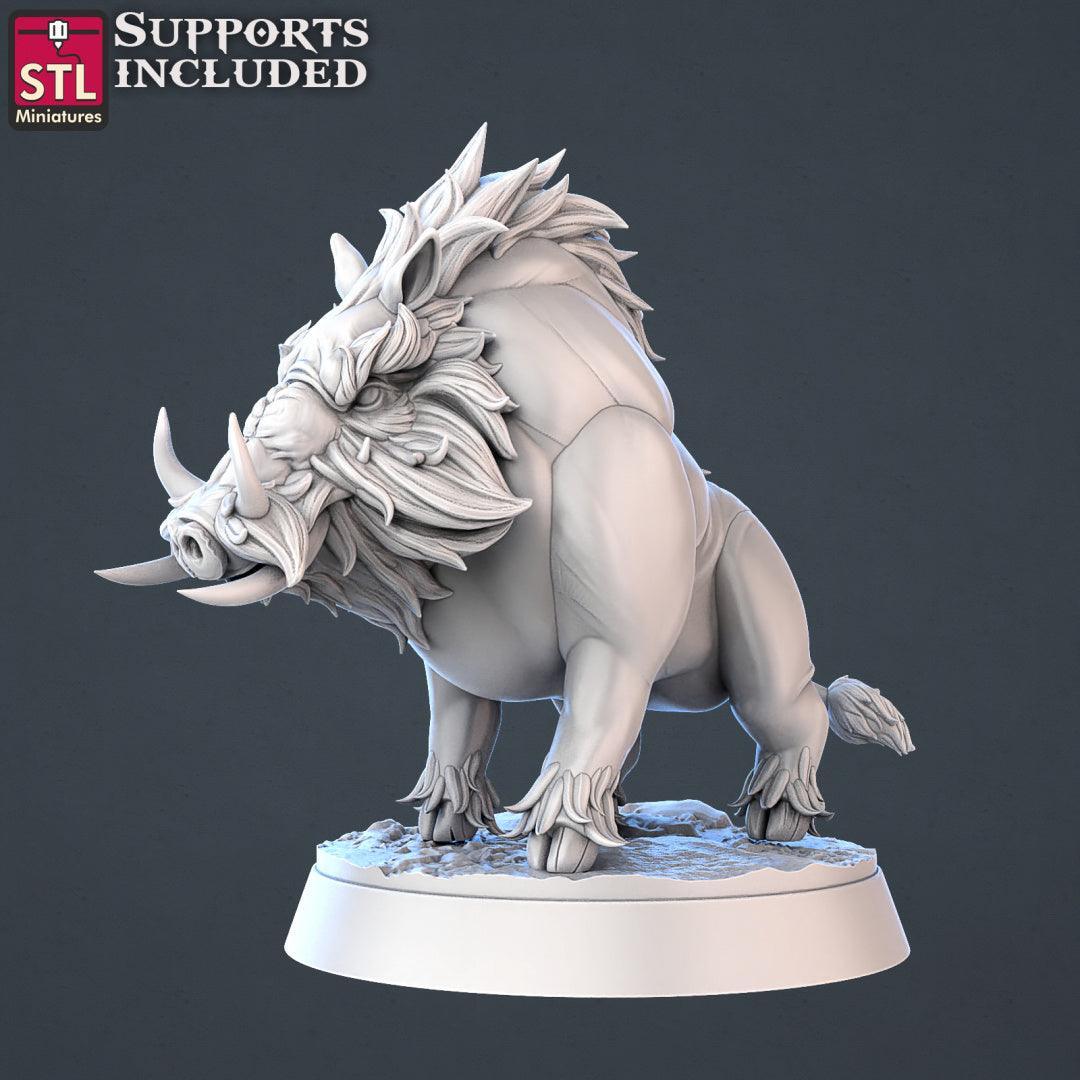 Wild boar miniature A
