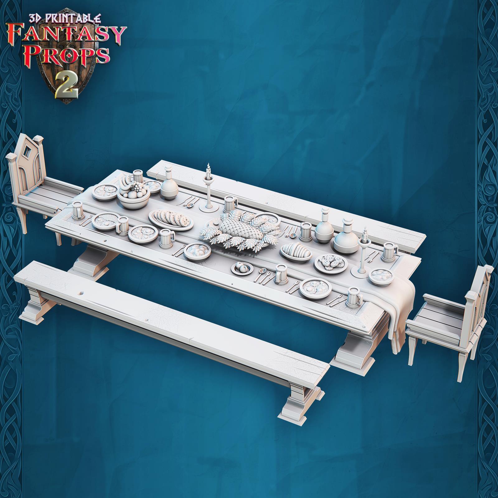 Tavern tables and seating 28mm scenery