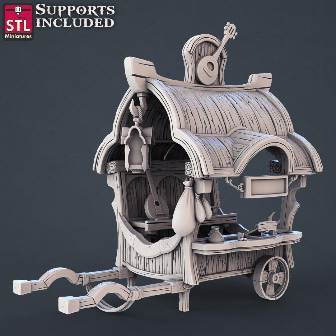 Genasi wagon and cart 28mm scenery