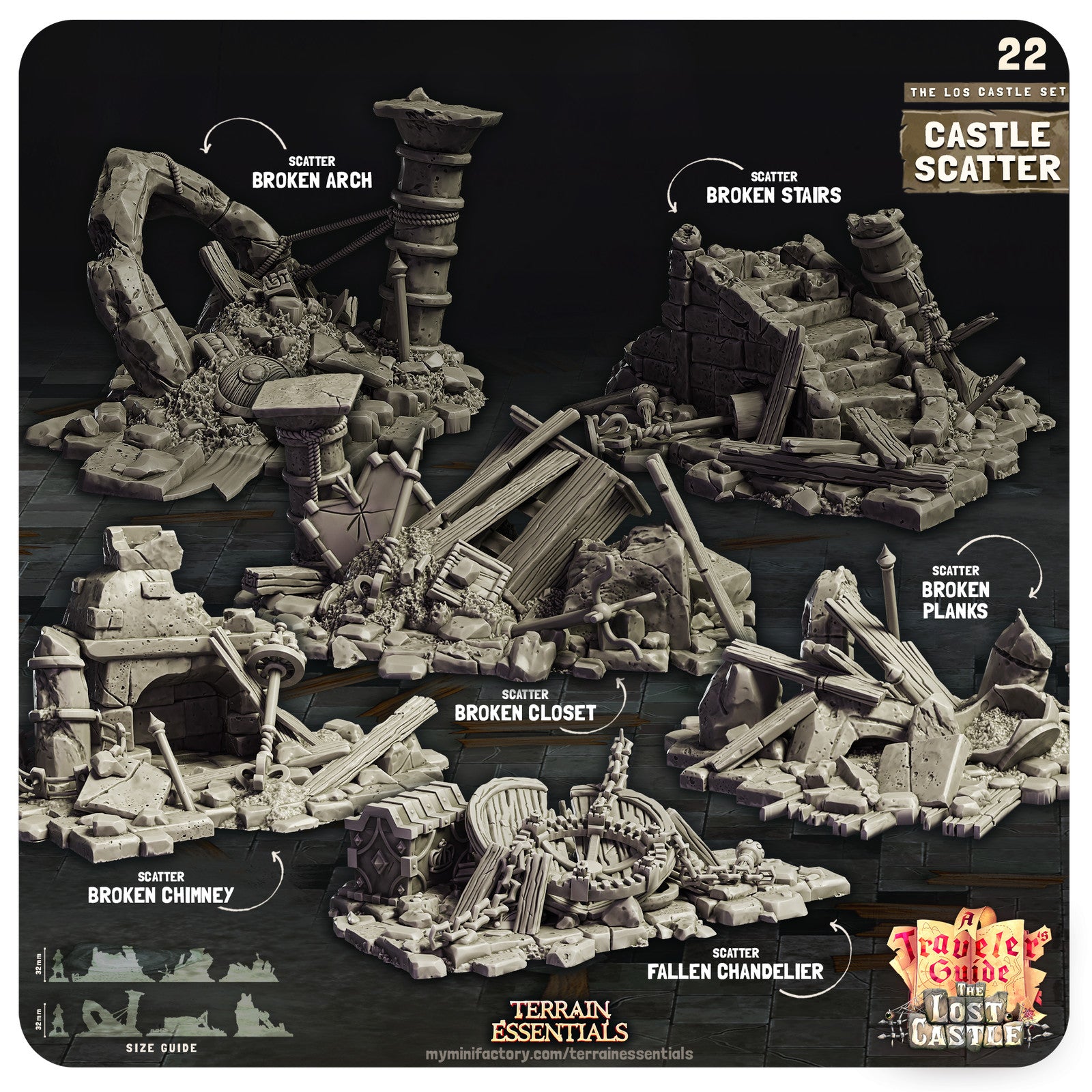 Castle Scatter The Lost Castle Terrain Set