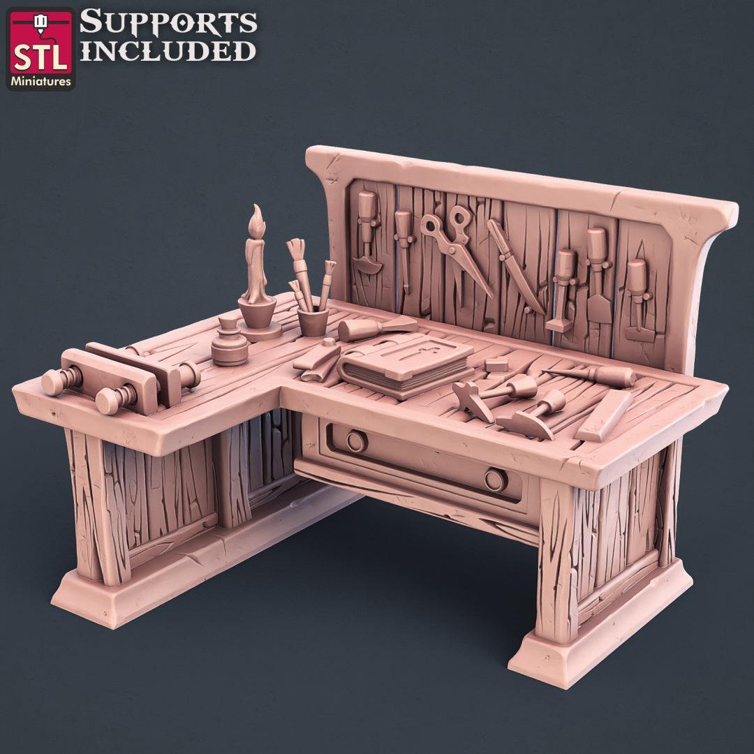 Bookbinder press miniature terrain piece