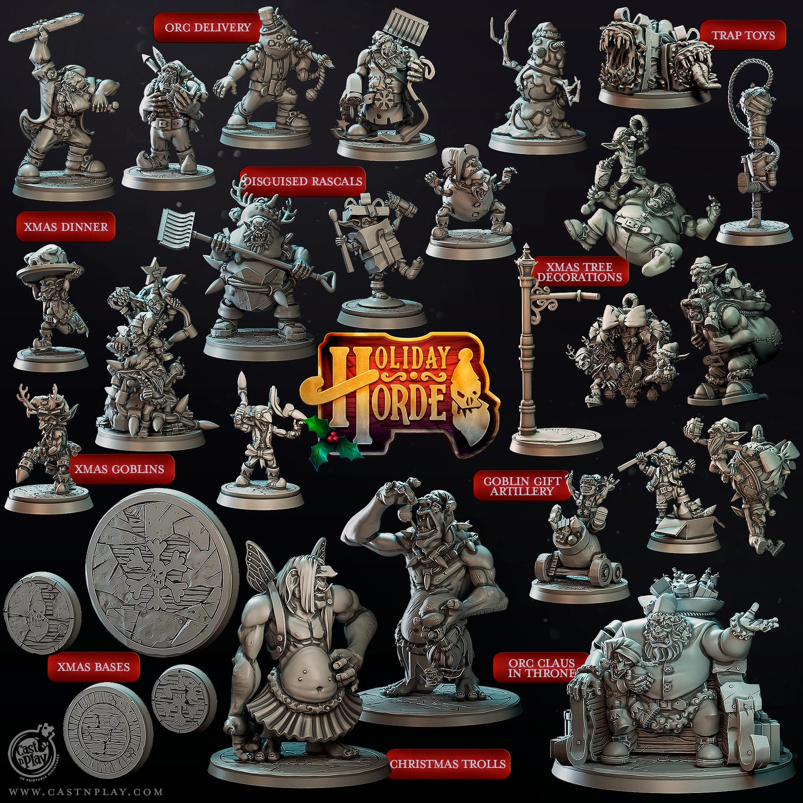 Xmas Bases – Holiday Horde Set