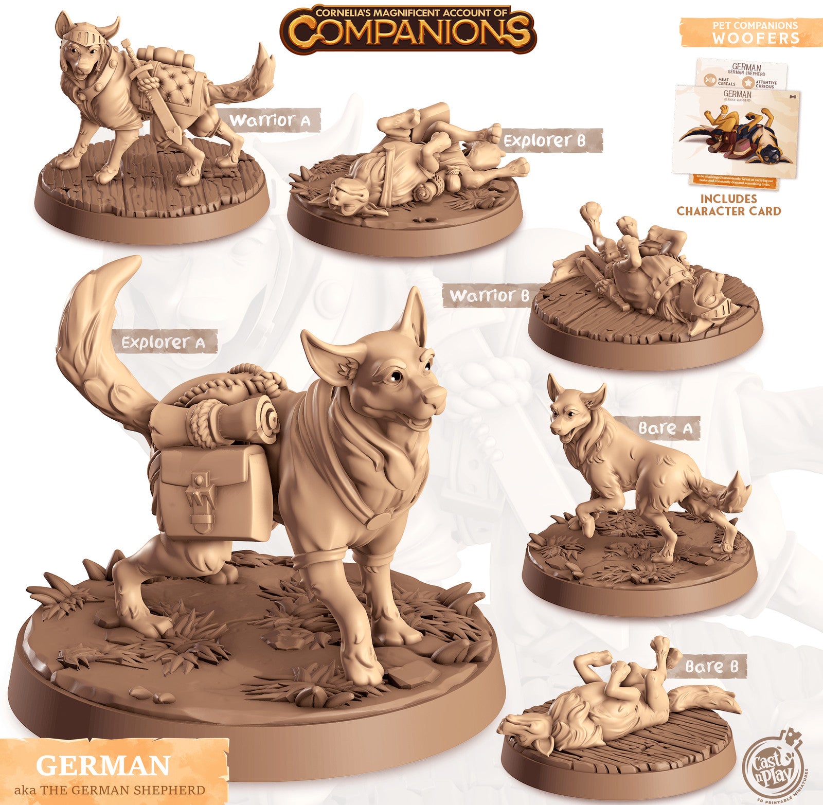 German Shepherd Companion miniature