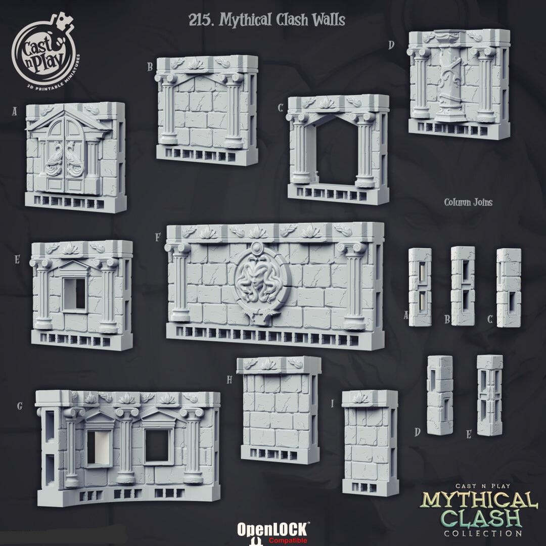 Mythical Clash Walls Terrain Set