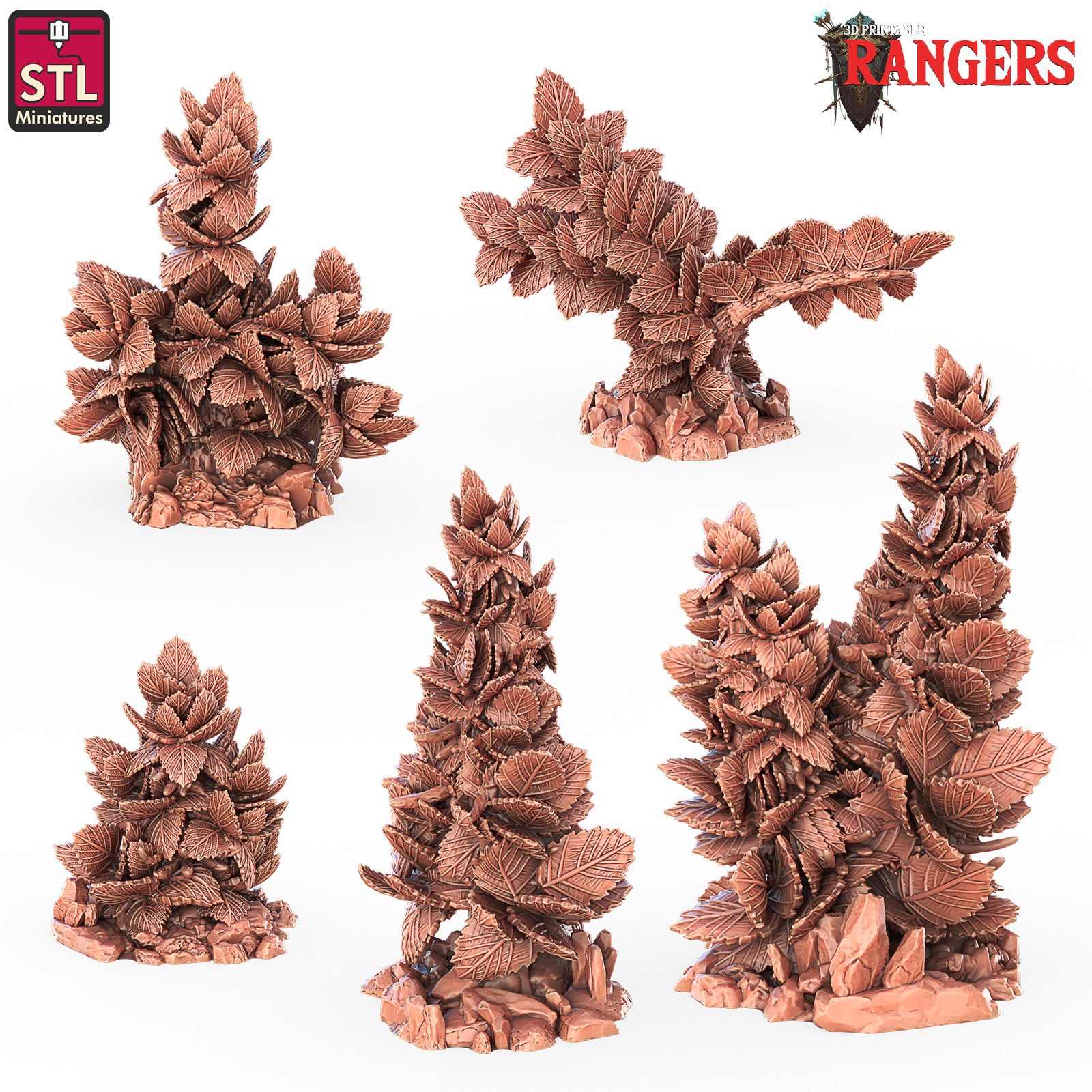 Rangers bushes 28mm resin terrain