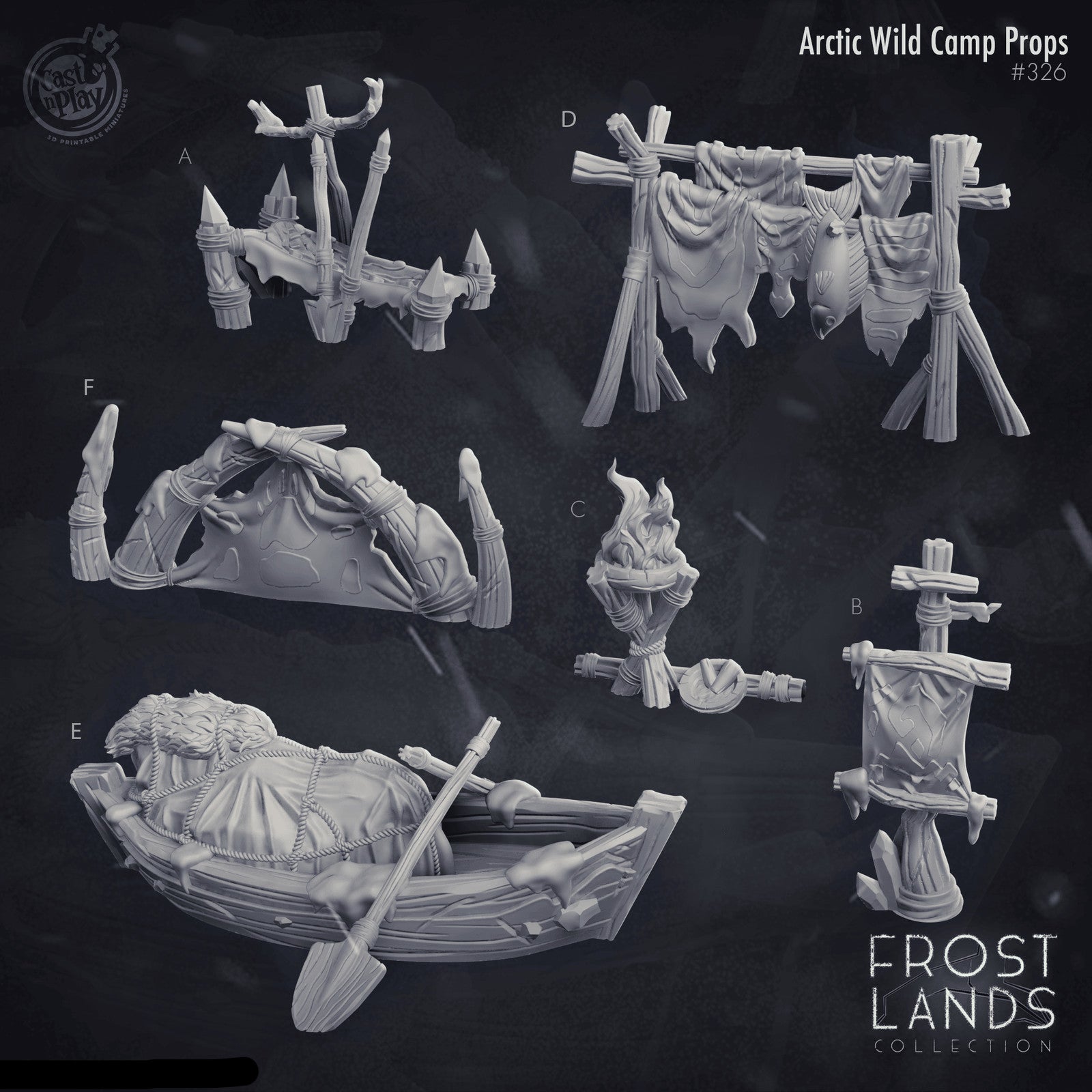 Frostlands Arctic Wild Camp Props
