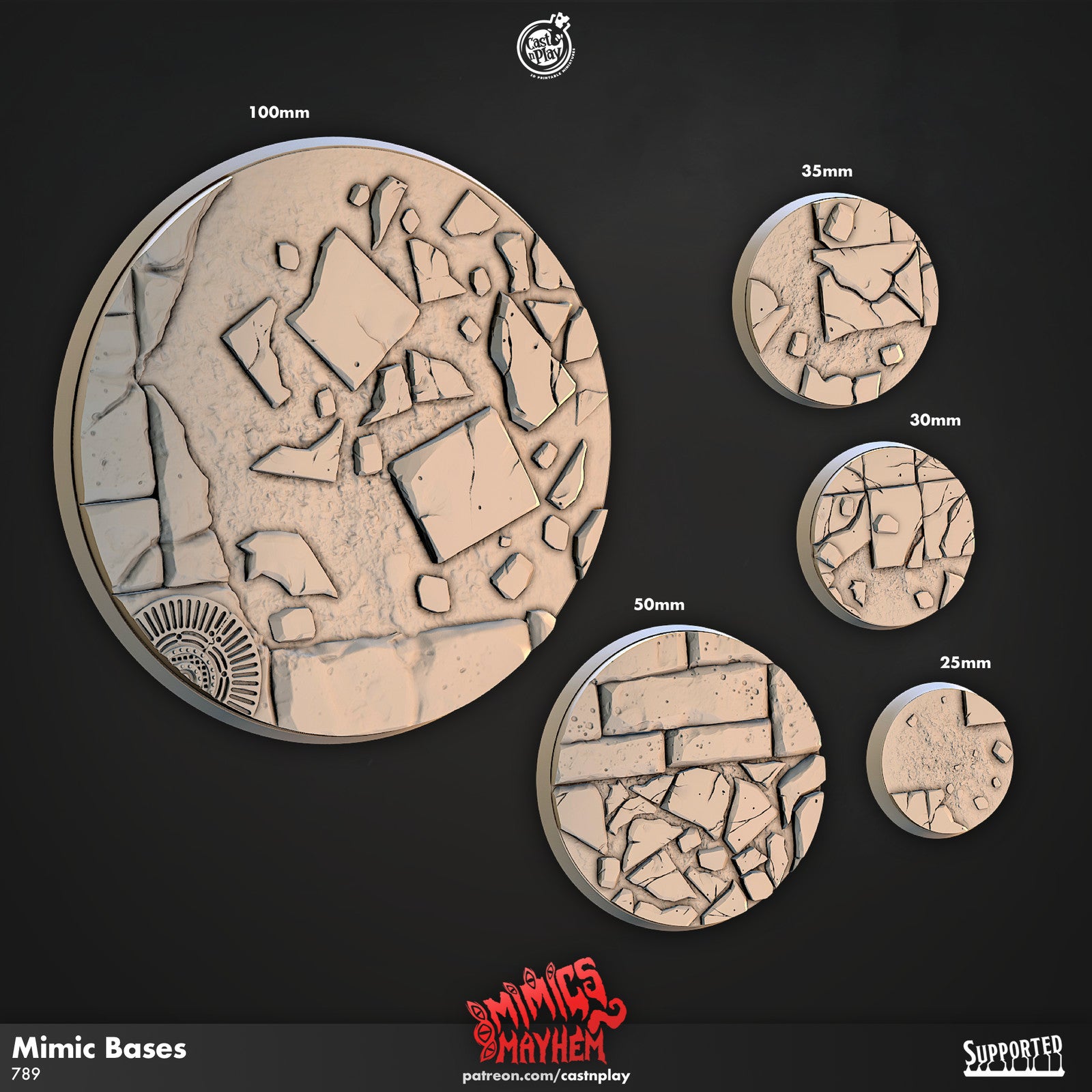 Cast n Play Mimics Mayhem Bases Set