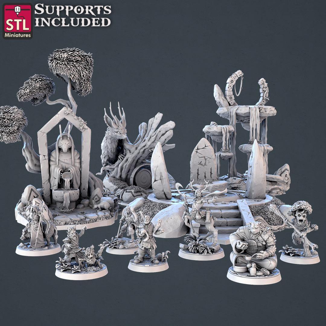 Forest Protectors 28mm resin miniature set