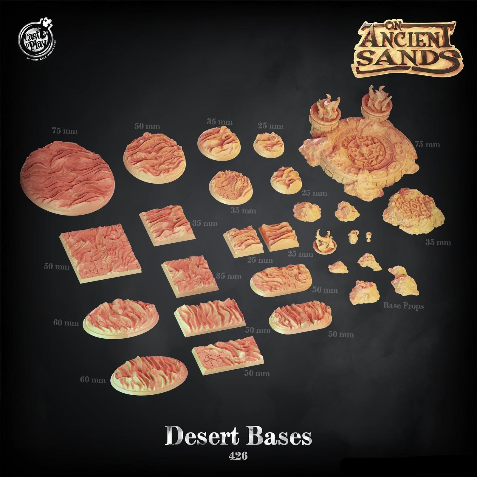Cast n Play On Ancient Sands Desert Bases Set