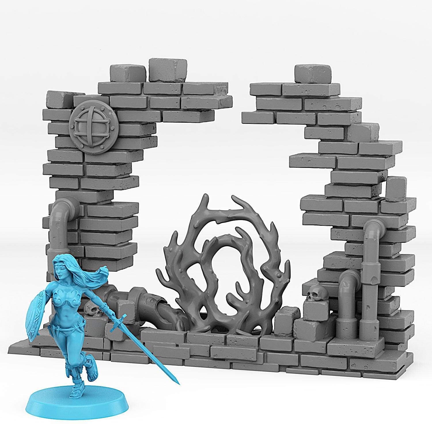 Sewer Portal With Its Toxic Liquid Effect