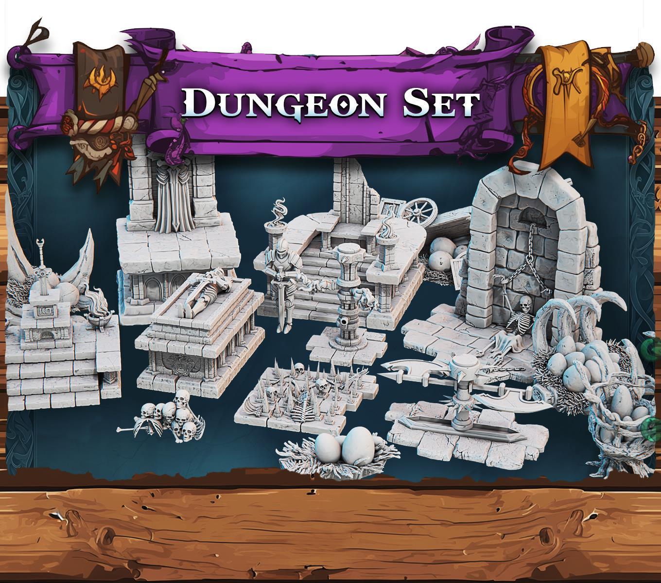 Fantasy Props 2 Dungeons 28mm resin scenery set