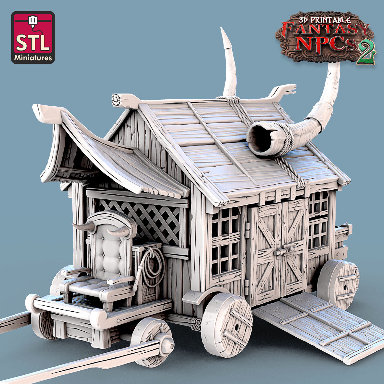 Butcher meat stand terrain piece