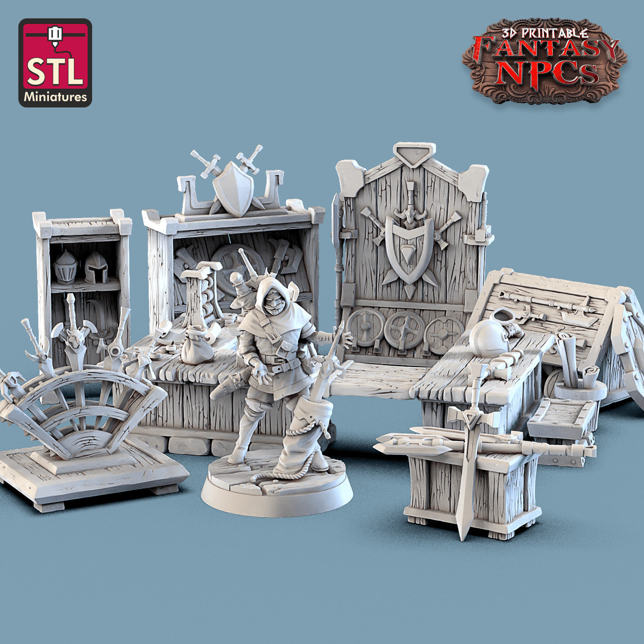 Weapons Merchant 28mm resin miniature set