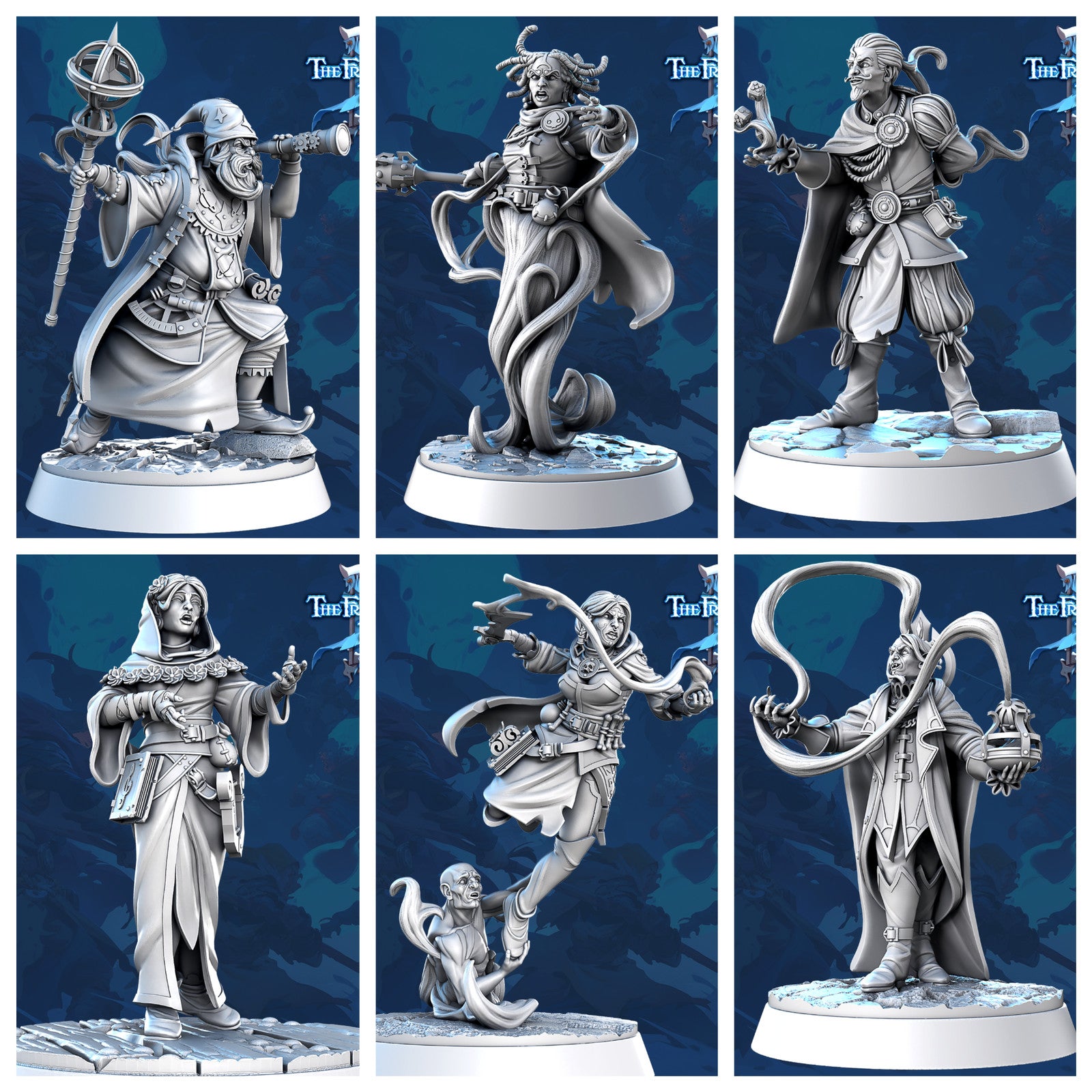 Frost City Mages 3 28mm resin miniature set